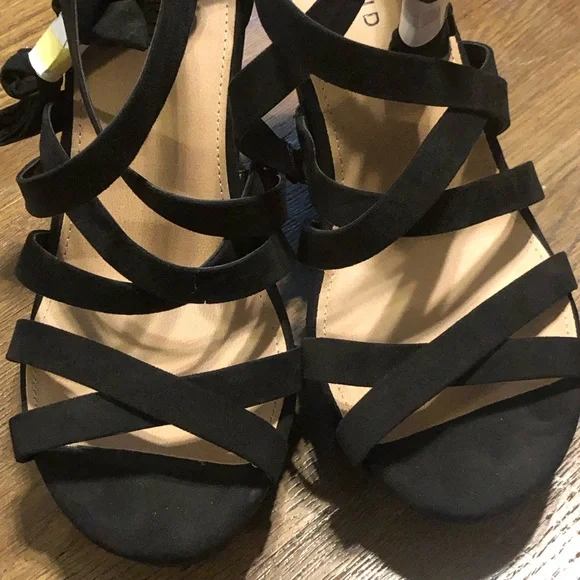 Torrid Black Strappy Wrap Platform Wedge (WW) Size 9.5 WW - Picture 9 of 10